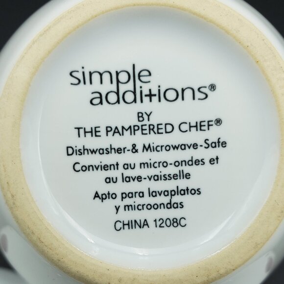 Pampered Chef Simple Additions Dots 3 Section Server Polka Dot 3 Bowl Server - Picture 3 of 3